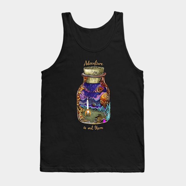 Space Adventure Tank Top by ruta13art